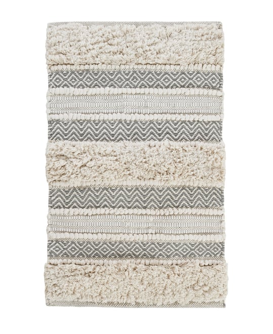Asher Woven Texture Stripe Bath Rug, 20" x 32"