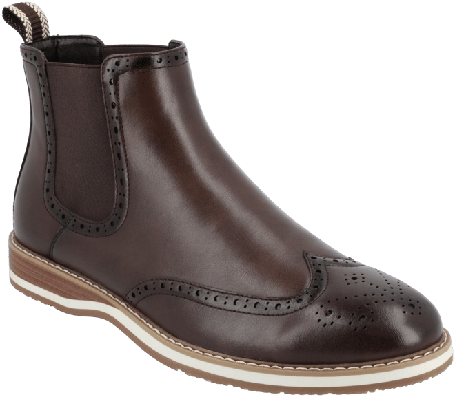Men's Thorpe Tru Comfort Foam Wingtip Slip-On Chelsea Boots