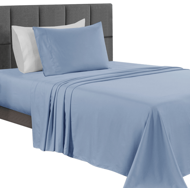 Sunham Microfiber Easy Care Solid 3-Pc. Sheet Set, Twin