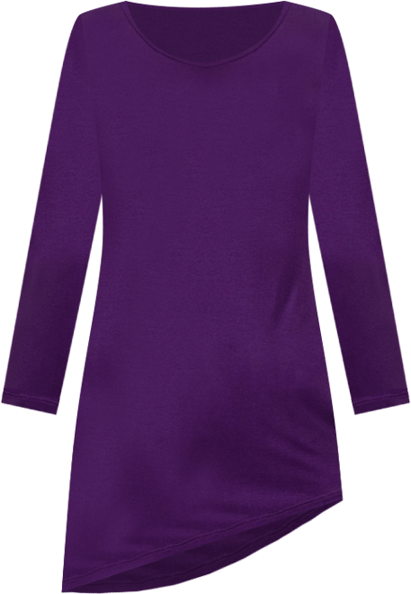 24seven Comfort Apparel Women's Long Sleeve Knee Length