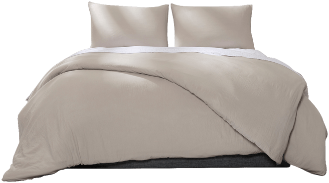 Solid Microfiber 3-Pc. Duvet Cover Set, Full/Queen