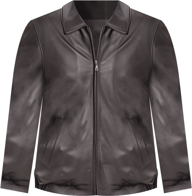 Men's Men Derrick Leather Bomber Jacket