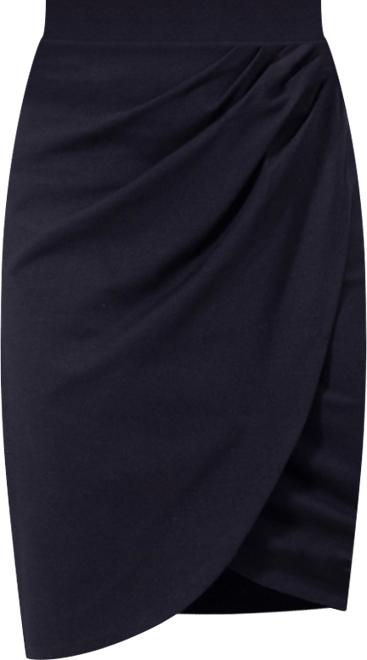 Women's Elastic Waist Knee Length Pencil Skirt