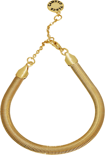 Gold-Tone Snake Chain Bracelet, 7.5" + 2" Extender