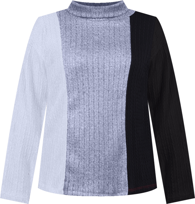 Women's Long Sleeve Colorblocked Top