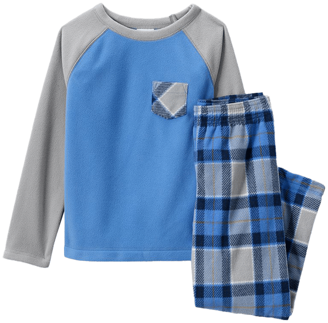 Toddler Long Sleeve Plaid Pajama Set