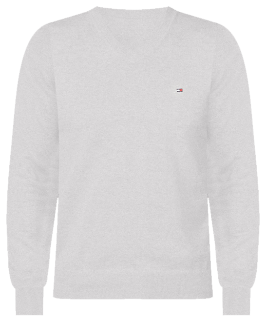 Men's Essential Solid V-Neck Sweater