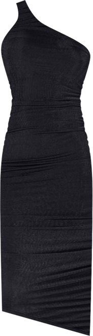 Women's One Shoulder Ruched Bodycon Dress