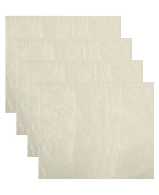 Poinsettia Elegance Jacquard Holiday Placemat, Set of 4