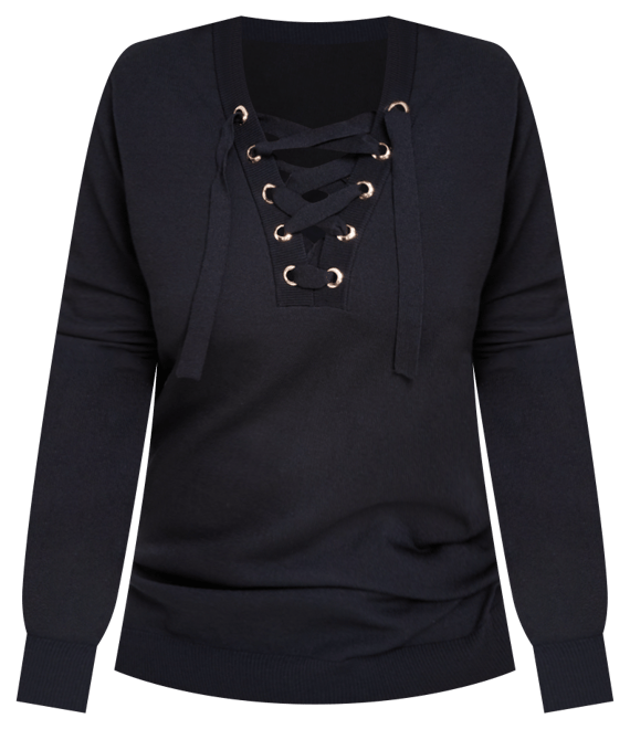 I.N.C. International Concepts Women's Lace-Up Tunic Sweater