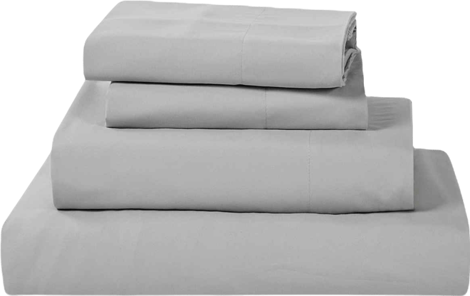 Sunham Microfiber Easy Care Solid 4-Pc. Sheet Set, King