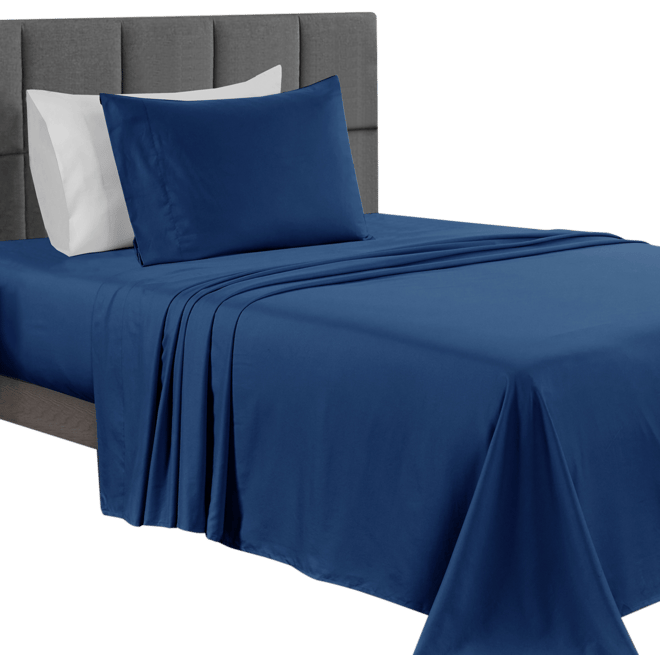 Sunham Microfiber Easy Care Solid 3-Pc. Sheet Set, Twin