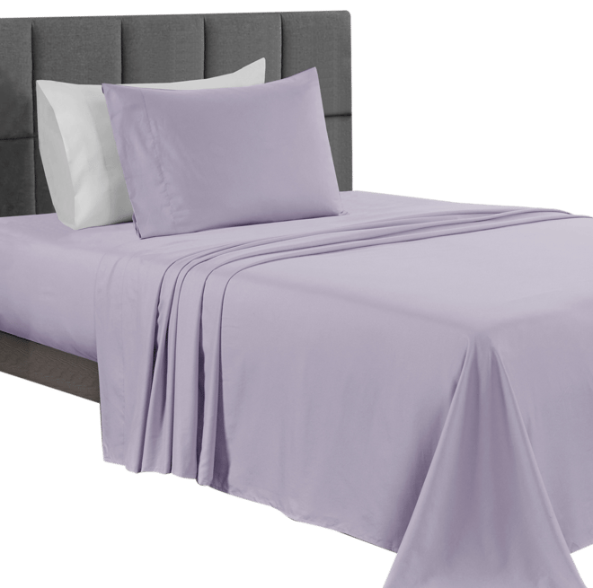 Sunham Microfiber Easy Care Solid 3-Pc. Sheet Set, Twin