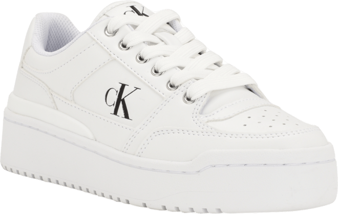 Calvin Klein Alondra Casual Lace-Up Platform Sneakers - Macy's
