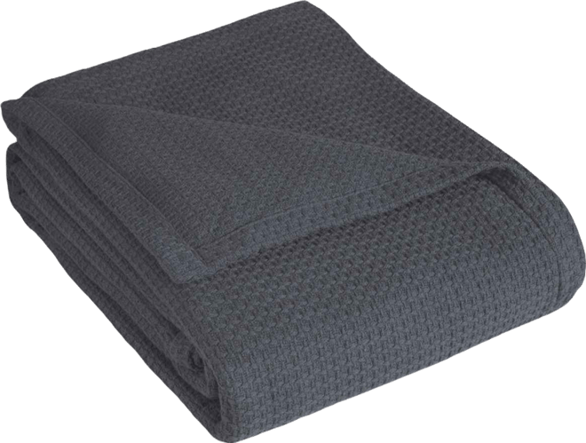 Beatrice Home Grand Hotel Waffle Knit Cotton Blanket, King