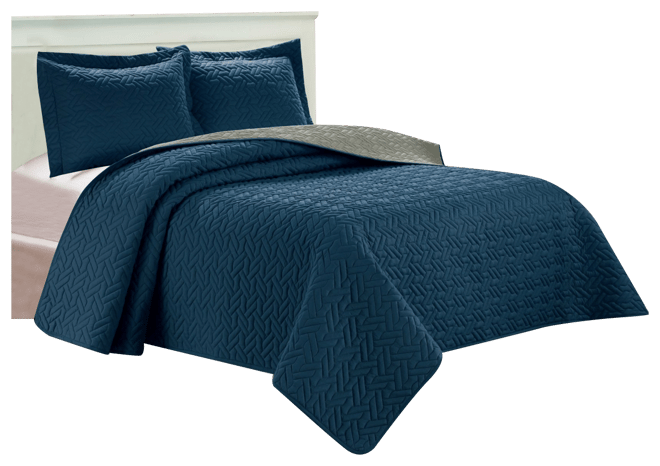 Luxury Majestic 3-Pc. Quilted Coverlet Set, King/California King