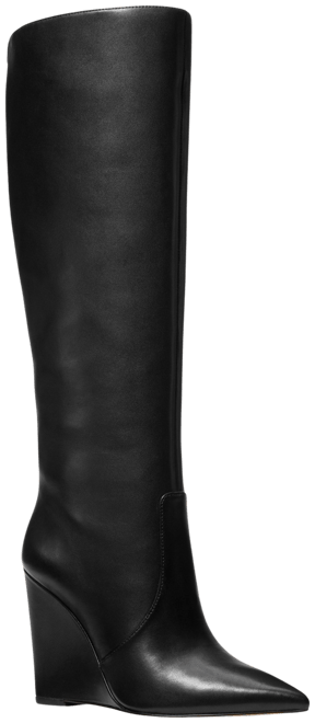 Michael Kors Women's Isra Pointed-Toe Wedge Dress Boots - Macy's