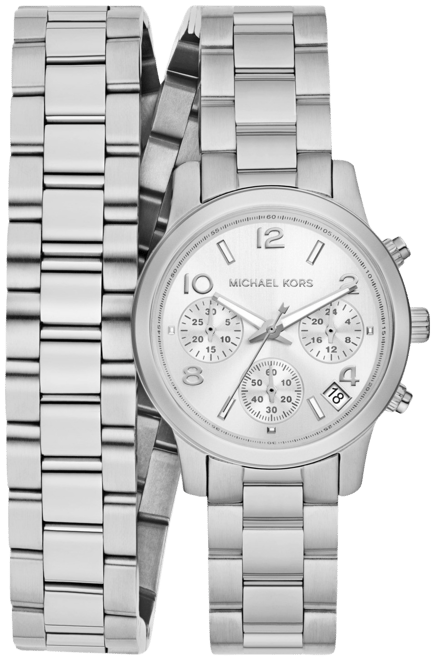 Michael kors hot sale runway silver