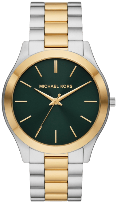 Men's Slim Runway Three-Hand Two-Tone Stainless Steel Watch 44mm