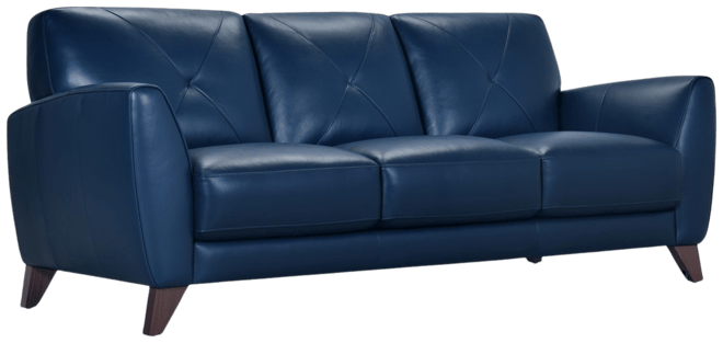 Myia 85" Leather Sofa, Created for Macy's