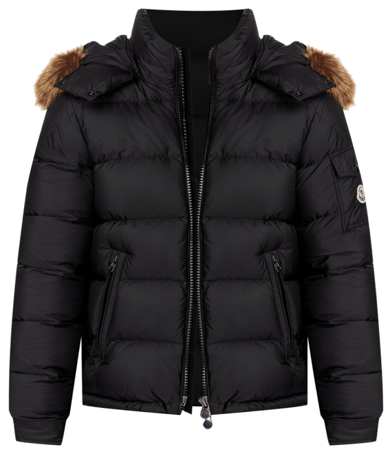 Moncler puffer jacket best sale with fur hood mens