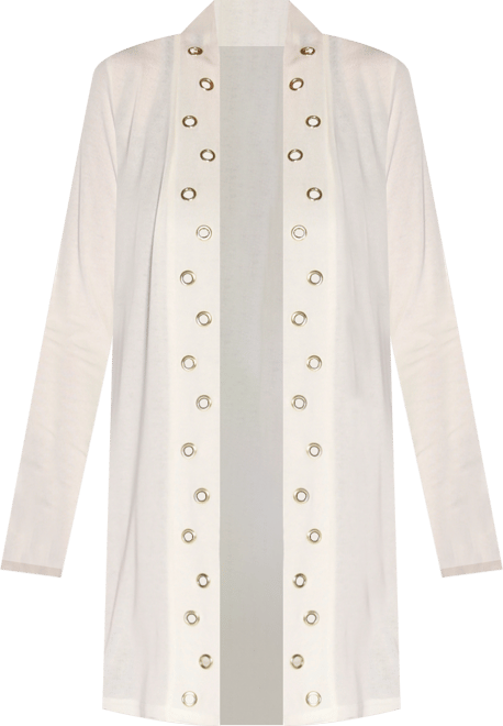 Women's Long Sleeve Grommet-Trim Cardigan Top