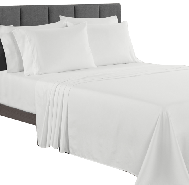 Sunham Microfiber Easy Care Solid 4-Pc. Sheet Set, Queen