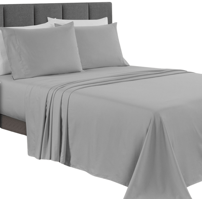 Sunham Microfiber Easy Care Solid 4-Pc. Sheet Set, Queen