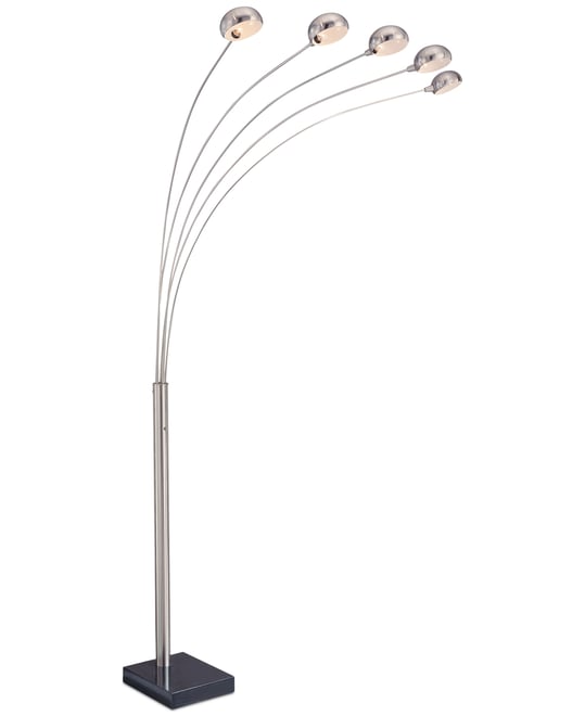 5 Multi-Lite Metal Arc Floor Lamp
