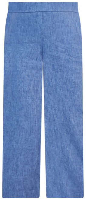 Women's 100% Linen Solid Cropped Pull-On Pants, Created for Macy's