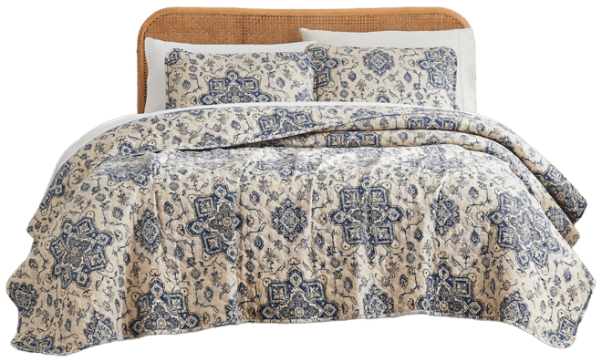 Persia Oversized 3 Piece Quilt Set, King/California King