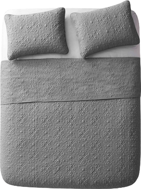 Caroline Embossed 3-Pc. Quilt Set, Full/Queen