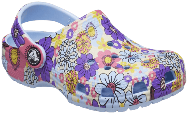 Crocs Classic Retro Girls' Floral Clogs