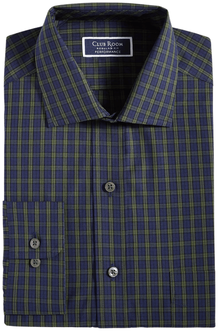 Men's Regular-Fit Check Dress Shirt, Created for Macy's