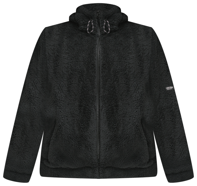 Calvin Klein Plus Size Sherpa Oversized Hooded Jacket - Macy's