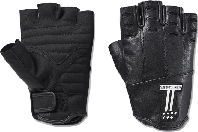 Men's Loyalist Fingerless Leather Gloves