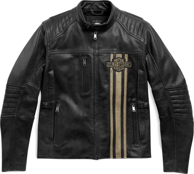 Men's H-D Triple Vent Passing Link II Leather Jacket