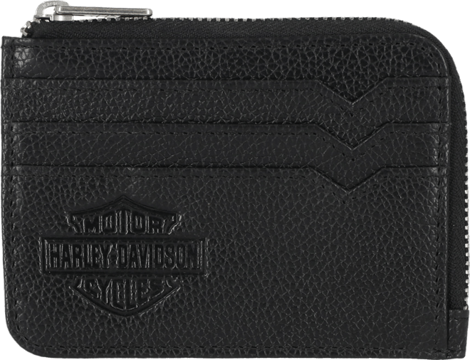 Men's Classic Leather Zip Card Case