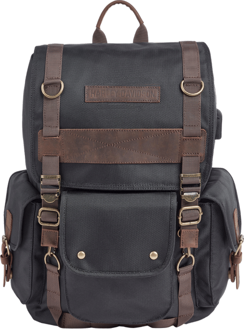 Ponderosa Ballistic & Leather USB Backpack