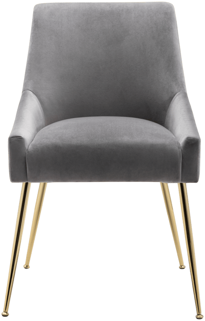 Upholstered Performance Velvet Accent Chair With Metal Leg