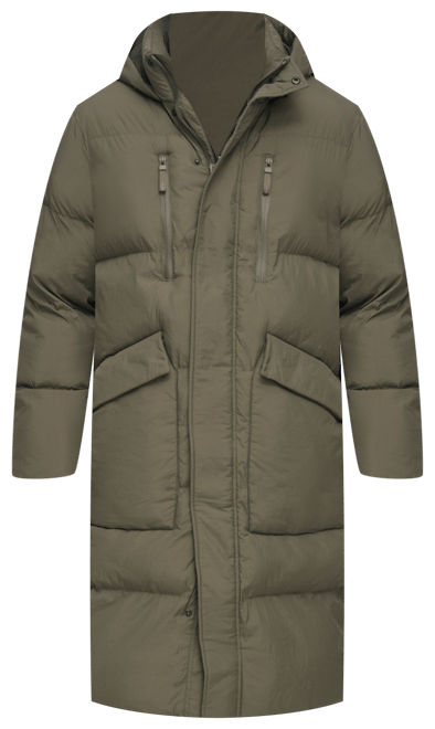 Men's Quilted Hooded Duffle Parka
