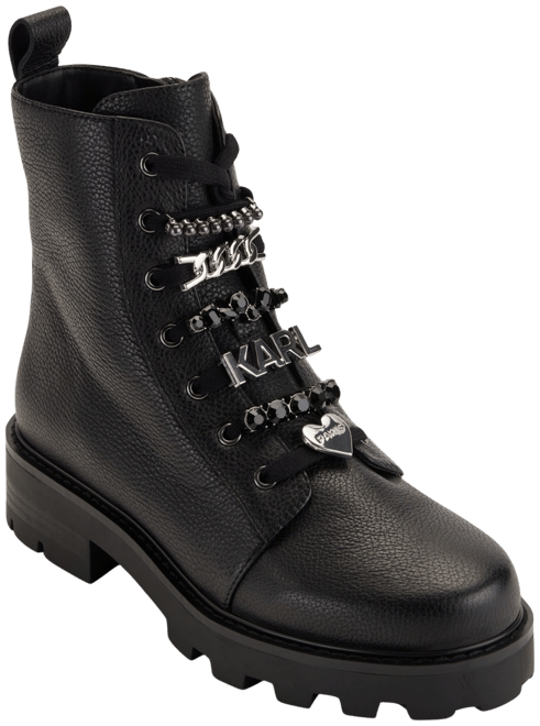 Women's Mela Embellished Combat Booties