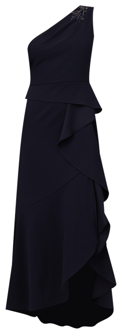 Women's Beaded One-Shoulder Gown