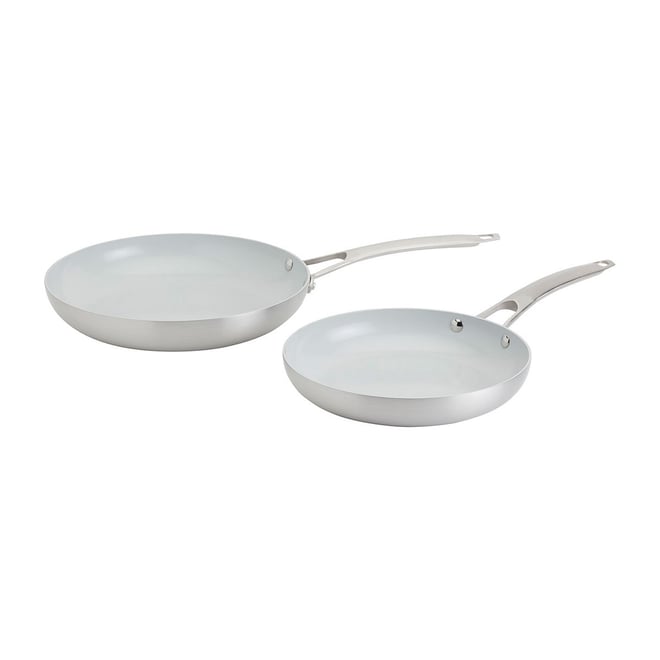 キッチン家電 Smart Planet WM-6S Smart Planet 2-pc. Non-Stick Skillet Set, Color: Silver - JCPenney