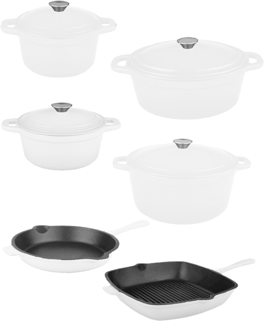 Neo 10pc Cast Iron Cookware Set