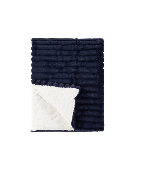 London fog warm 2025 reversible sherpa throw blanket