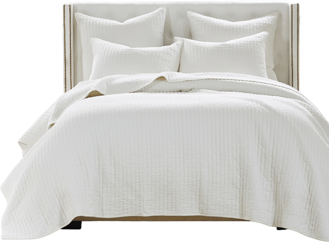 Monterrey Finely-Stitched Cotton 3 Piece Quilt Set, Full/Queen