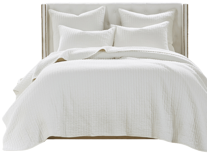 Monterrey Finely-Stitched Cotton 3 Piece Quilt Set, King