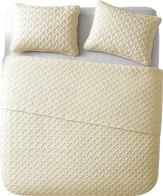 Nina Embossed 3-Pc.Quilt Set, Full/Queen