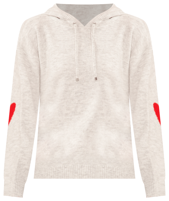 Women's Heart-Elbow Hoodie Sweater